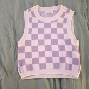 XS pacsun checkered tank top